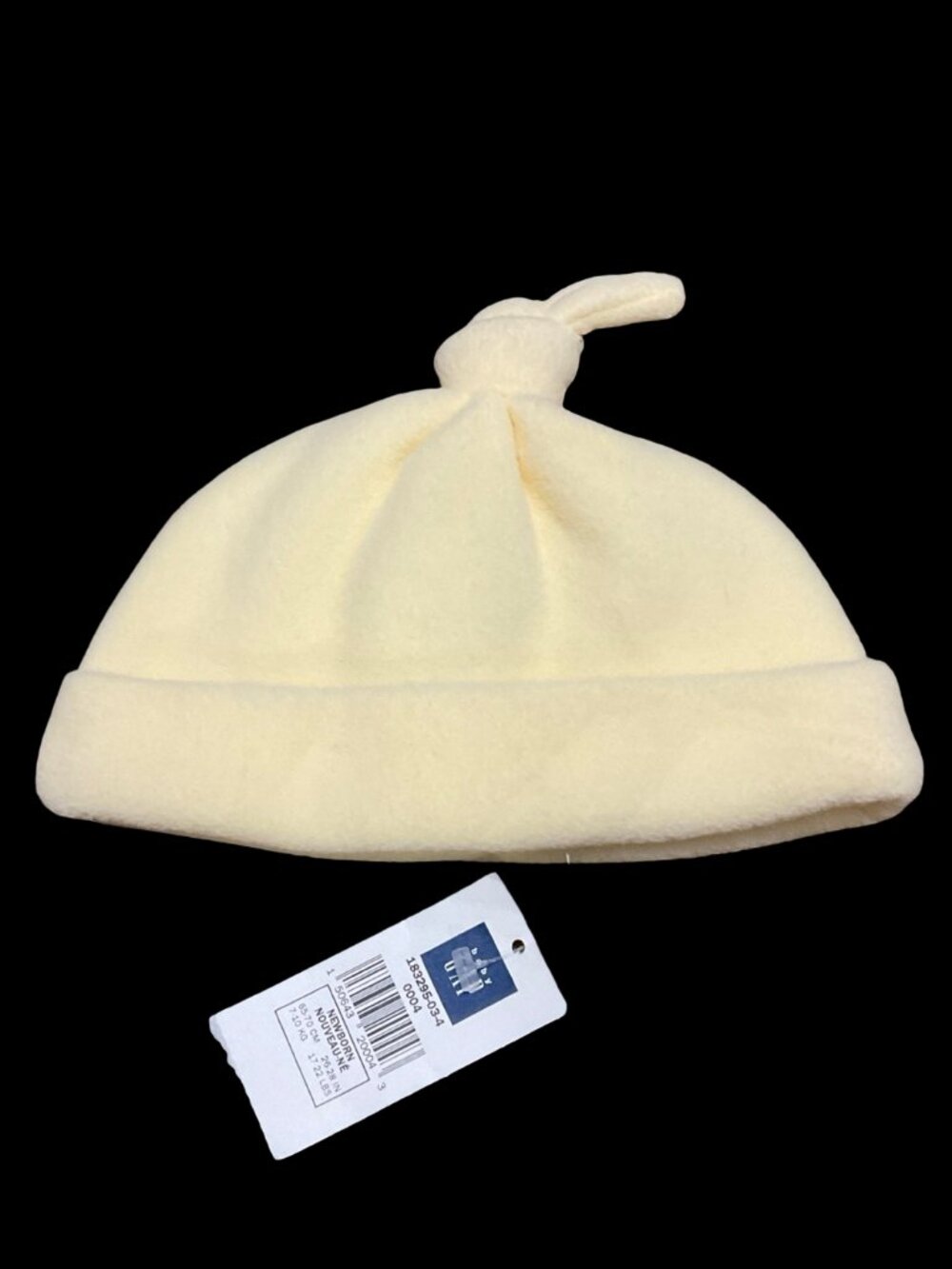 👣 5/$25 - Yellow Fleece Hat w/ Knot Top